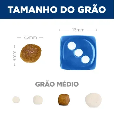 Racao Hills Science Diet Light Caes Adultos Pequenos e Mini tamanho do grao